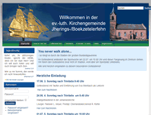 Tablet Screenshot of kirche-jheboe.de